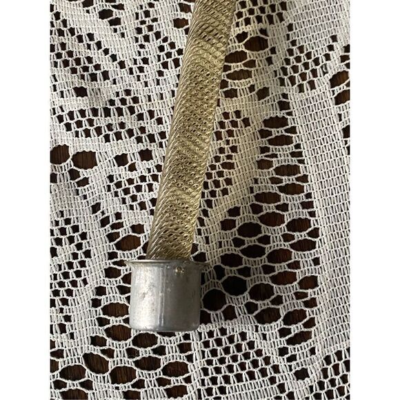 Vintage Murano Venetian Chandelier Clear Glass Flower Sten Replacement part 17” - Picture 5 of 5